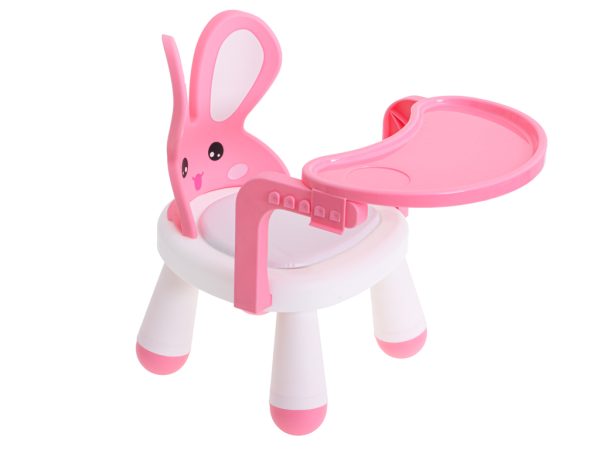 Feeding and play table chair pink