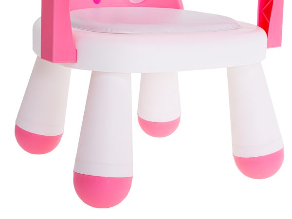 Feeding and play table chair pink
