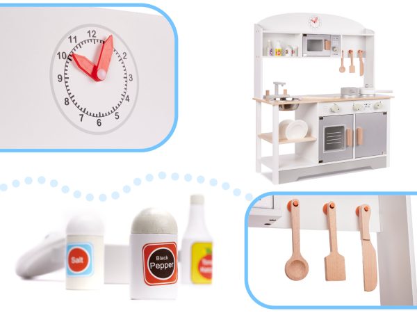 Children's wooden kitchen MDF+ accessories