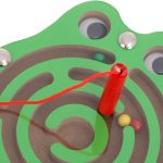 Magnetic frog ball maze