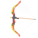 Bow with arrows and target plate shooting set