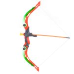 Bow with arrows and target plate shooting set