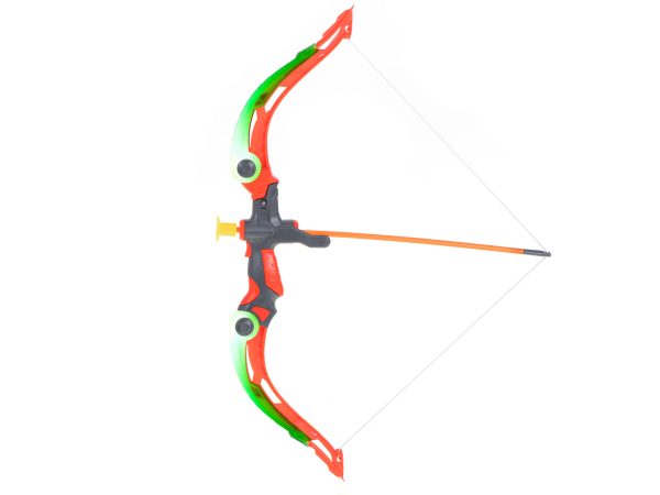 Bow with arrows and target plate shooting set