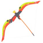 Bow with arrows and target plate shooting set