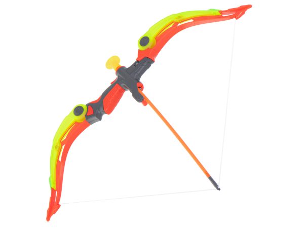 Bow with arrows and target plate shooting set