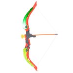 Bow with arrows and target plate shooting set