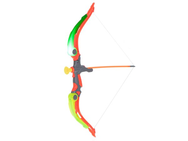Bow with arrows and target plate shooting set