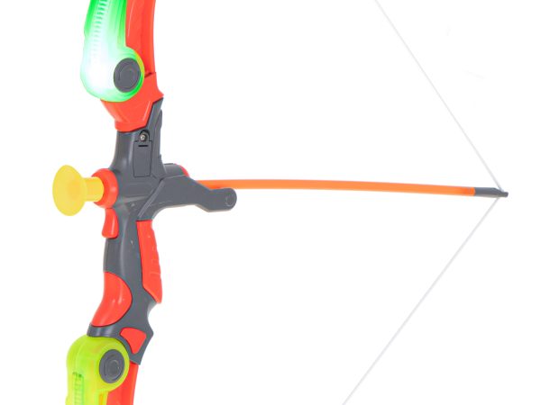 Bow with arrows and target plate shooting set