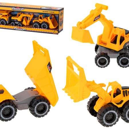 Construction machinery set of 3 pieces excavator