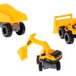 Construction machinery set of 3 pieces excavator