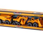 Construction machinery set of 3 pieces excavator