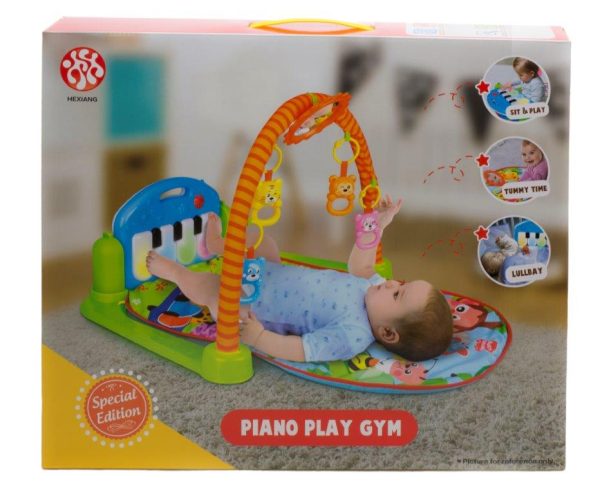 Educational children's mat 3in1 animals + piano