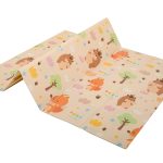Educational folding foam mat double-sided hedgehog/ bear 150x195cm