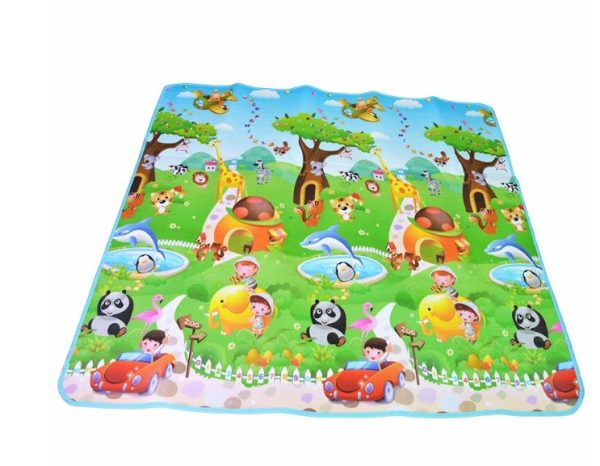 Educational double-sided foam mat marine world 190x170cm