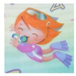 Educational double-sided foam mat marine world 190x170cm