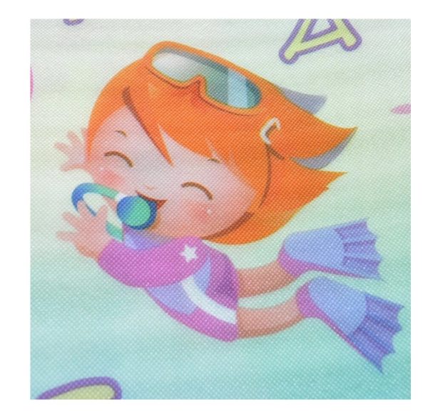 Educational double-sided foam mat marine world 190x170cm