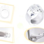 Door handle bumper bumper stop clear