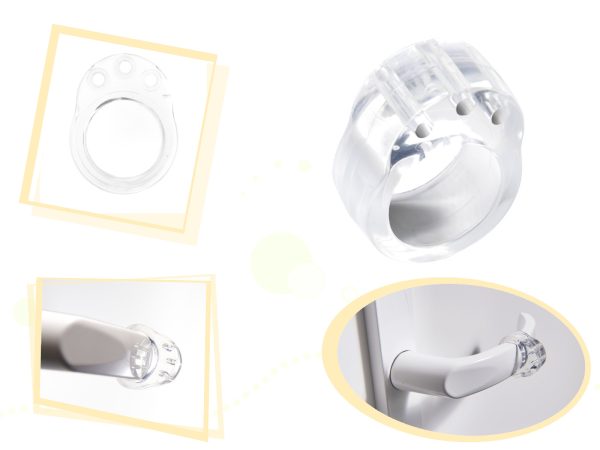 Door handle bumper bumper stop clear
