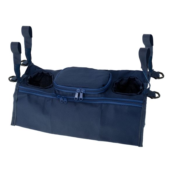 Drinks bottle trolley organiser navy blue