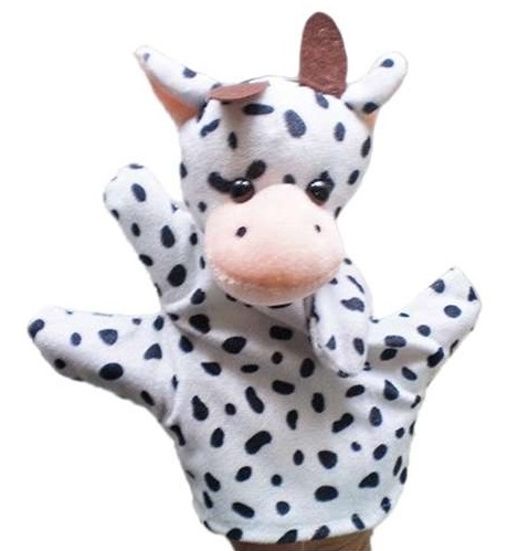Puppet plush mascot hand puppet cow