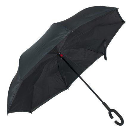 Reversible folding umbrella black