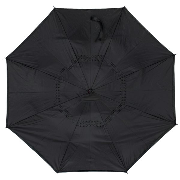 Reversible folding umbrella black