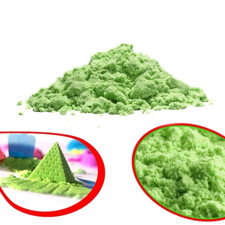 Kinetinis smėlis 1kg žalias