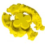 Kinetic sand 1kg in a pouch yellow