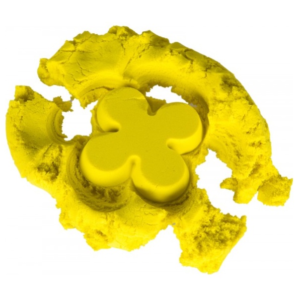 Kinetic sand 1kg in a pouch yellow