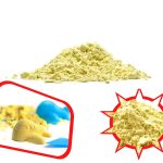 Kinetinis smėlis 1kg geltonas