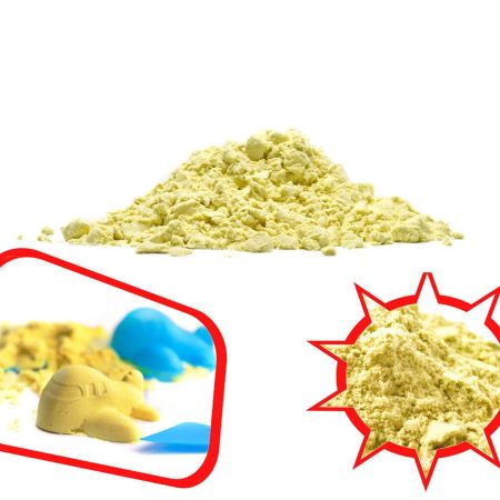 Kinetinis smėlis 1kg geltonas