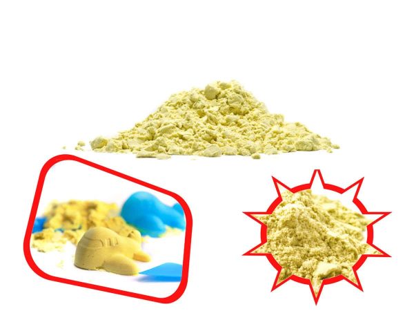 Kinetinis smėlis 1kg geltonas