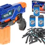 Foam dart machine gun + magazine + 3 targets + 48 darts