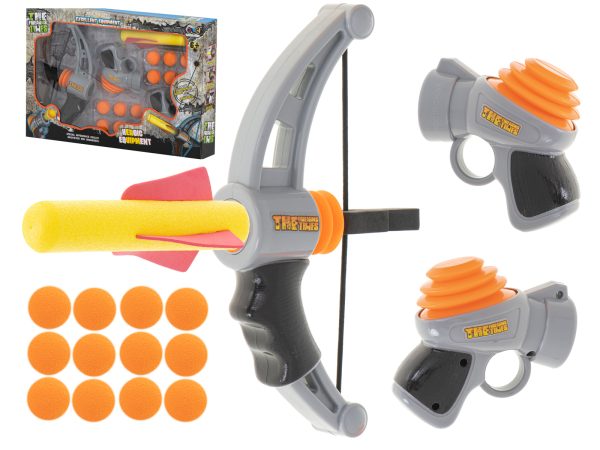 Softball gun + crossbow + balls set of 2 pcs