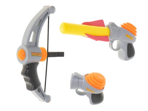 Softball gun + crossbow + balls set of 2 pcs