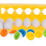 Educational sorter puzzle match shapes numbers eggs 12pcs