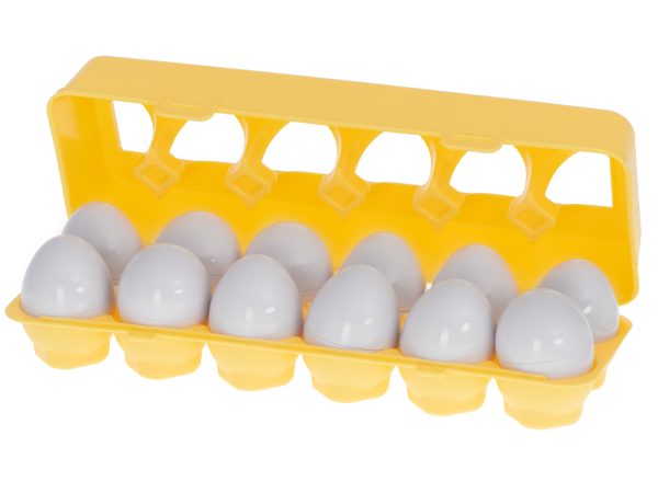 Educational sorter puzzle match shapes numbers eggs 12pcs