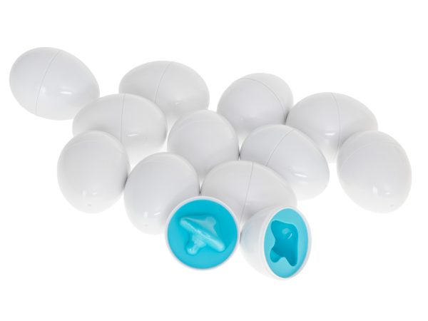 Educational sorter puzzle match shapes fruit eggs 12pcs