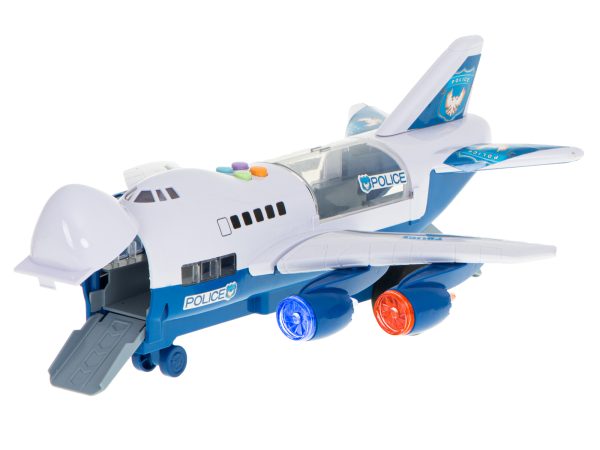 Toy police transport plane