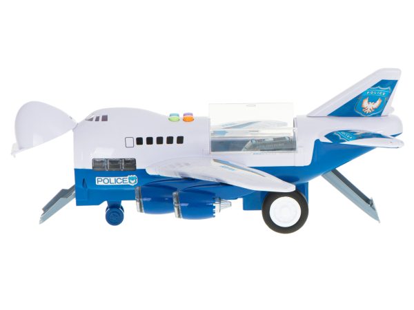Toy police transport plane
