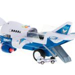 Toy police transport plane