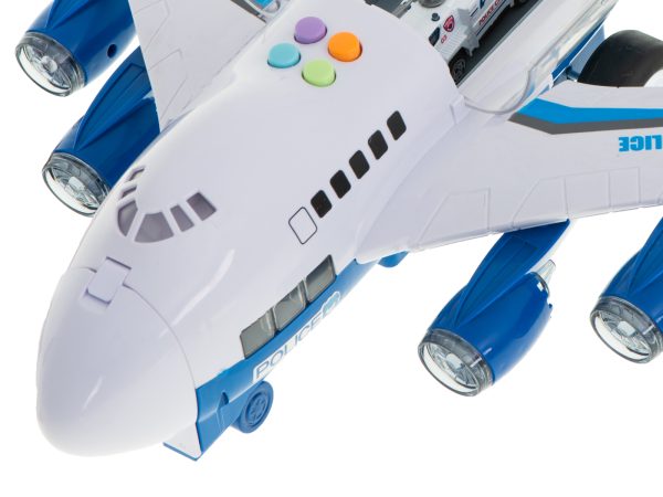 Toy police transport plane