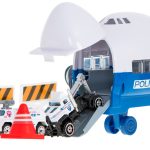 Toy police transport plane