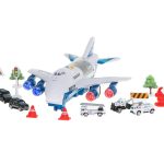 Toy police transport plane
