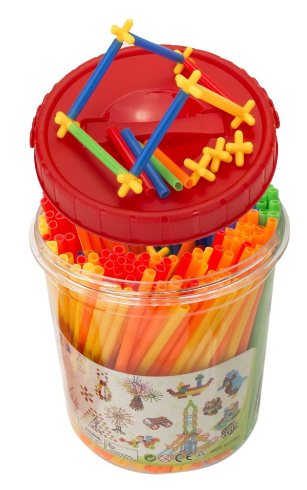Building straws BOX construction blocks 1000el.