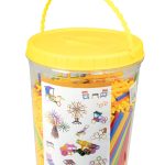 Building straws BOX construction blocks 1000el.