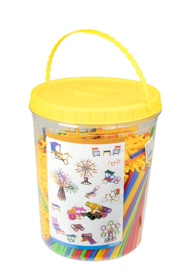 Building straws BOX construction blocks 1000el.