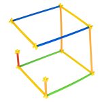 Building straws BOX construction blocks 1000el.