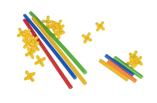 Building straws BOX construction blocks 1000el.
