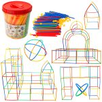 Building straws BOX construction blocks 1000el.